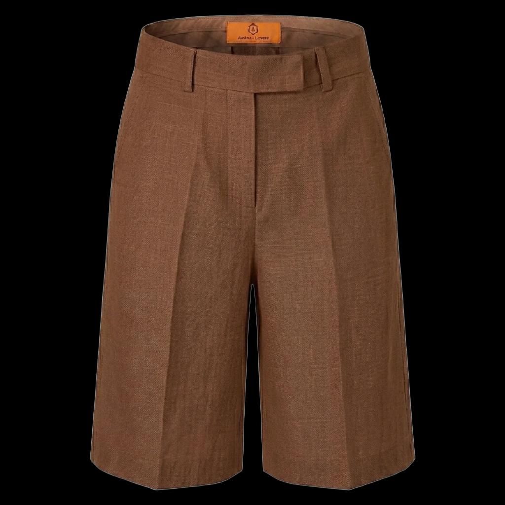 Monaco Linen Shorts – Espresso
