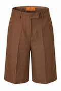 Monaco Linen Shorts – Espresso