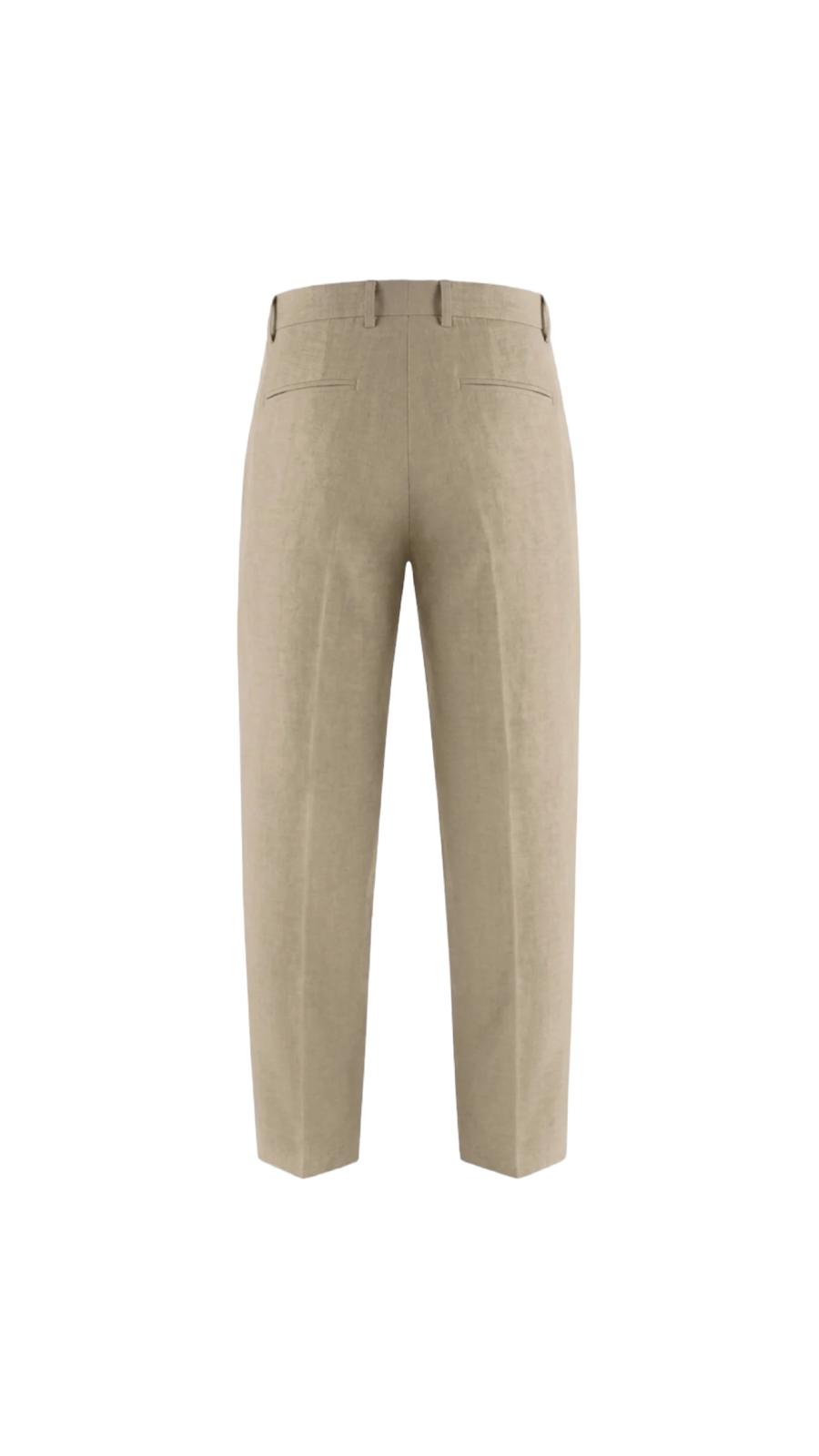 The Milan Linen Trouser - Sand